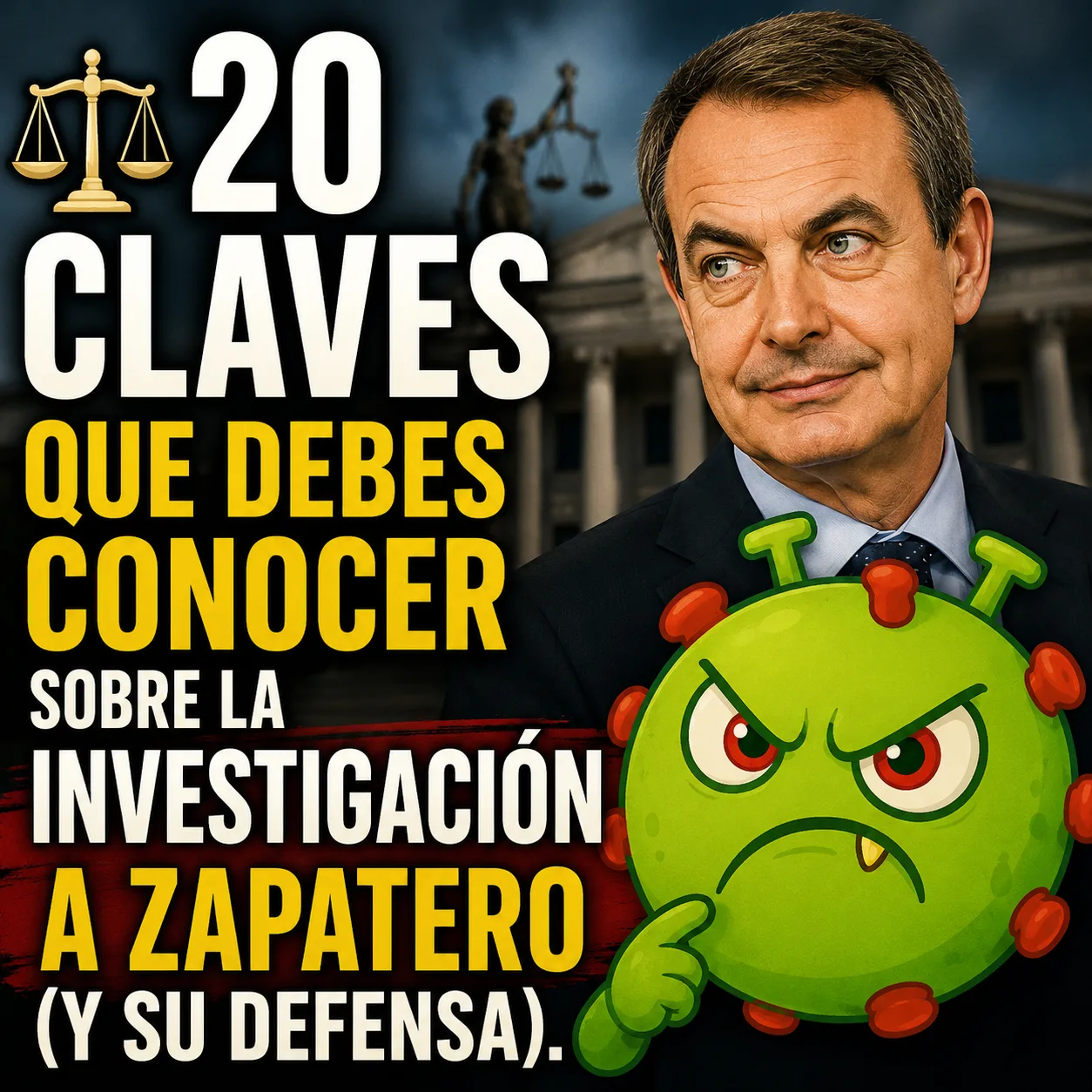 ⚖️ 20 claves que debes conocer sobre la investigación a Zapatero (y su defensa)