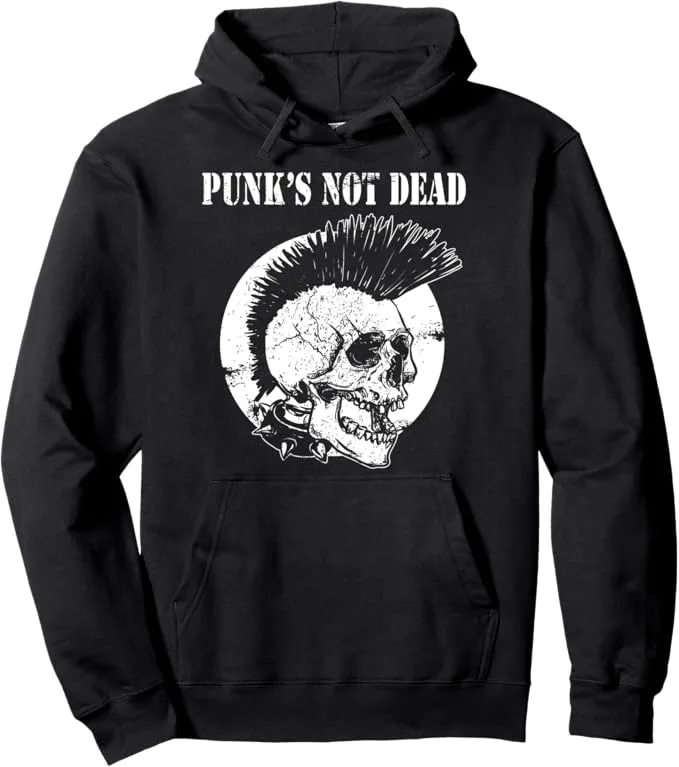 Punk's Not Dead Concierto de Punk Rock Regalo de calavera Sudadera con Capucha