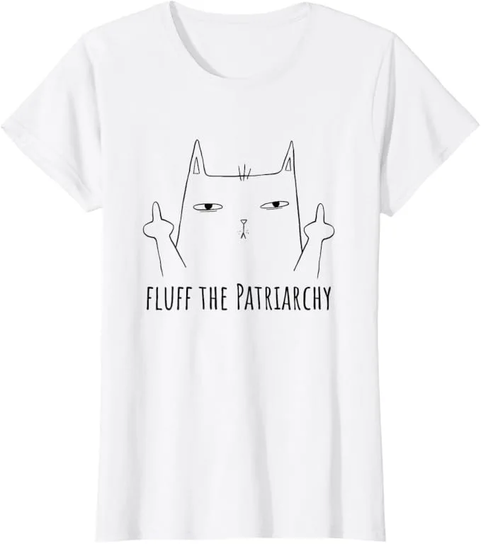 Anti Patriarcado Gato Divertido Feminismo Camiseta