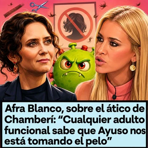 Afra Blanco lo confirma: Para entender las excusas de Ayuso sobre el ático de Chamberí no necesitas un máster en Harvard, te basta con ser un adulto funcional. 🏢🧠💥