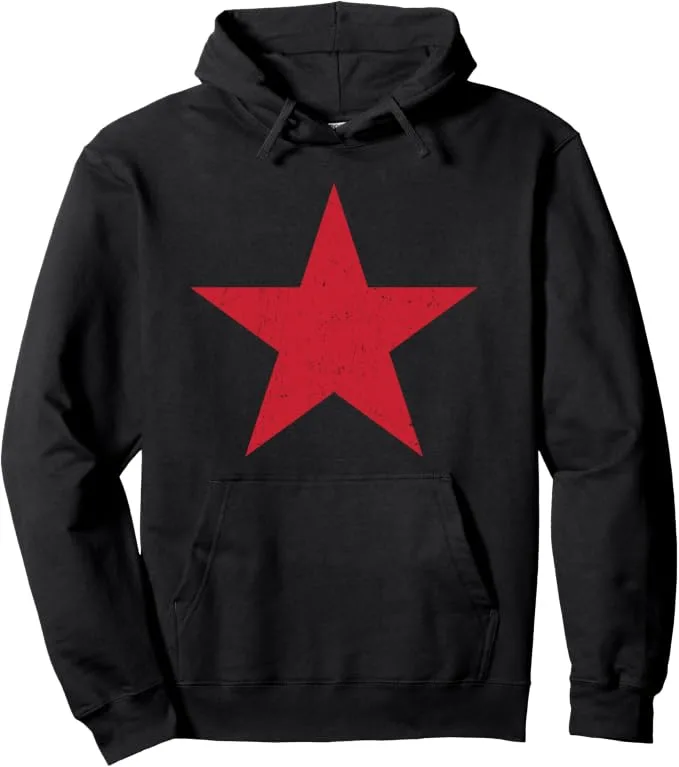 Regalo comunista estrella comunista roja Sudadera con Capucha