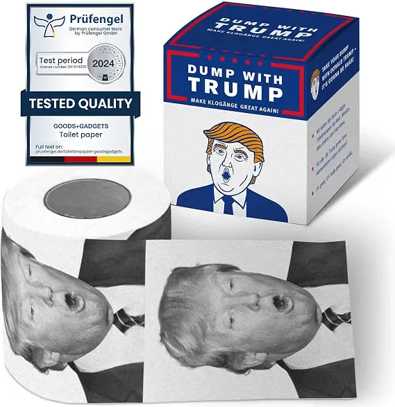 GOODS+GADGETS® Papel Higiénico Broma Trump - 200 Hojas