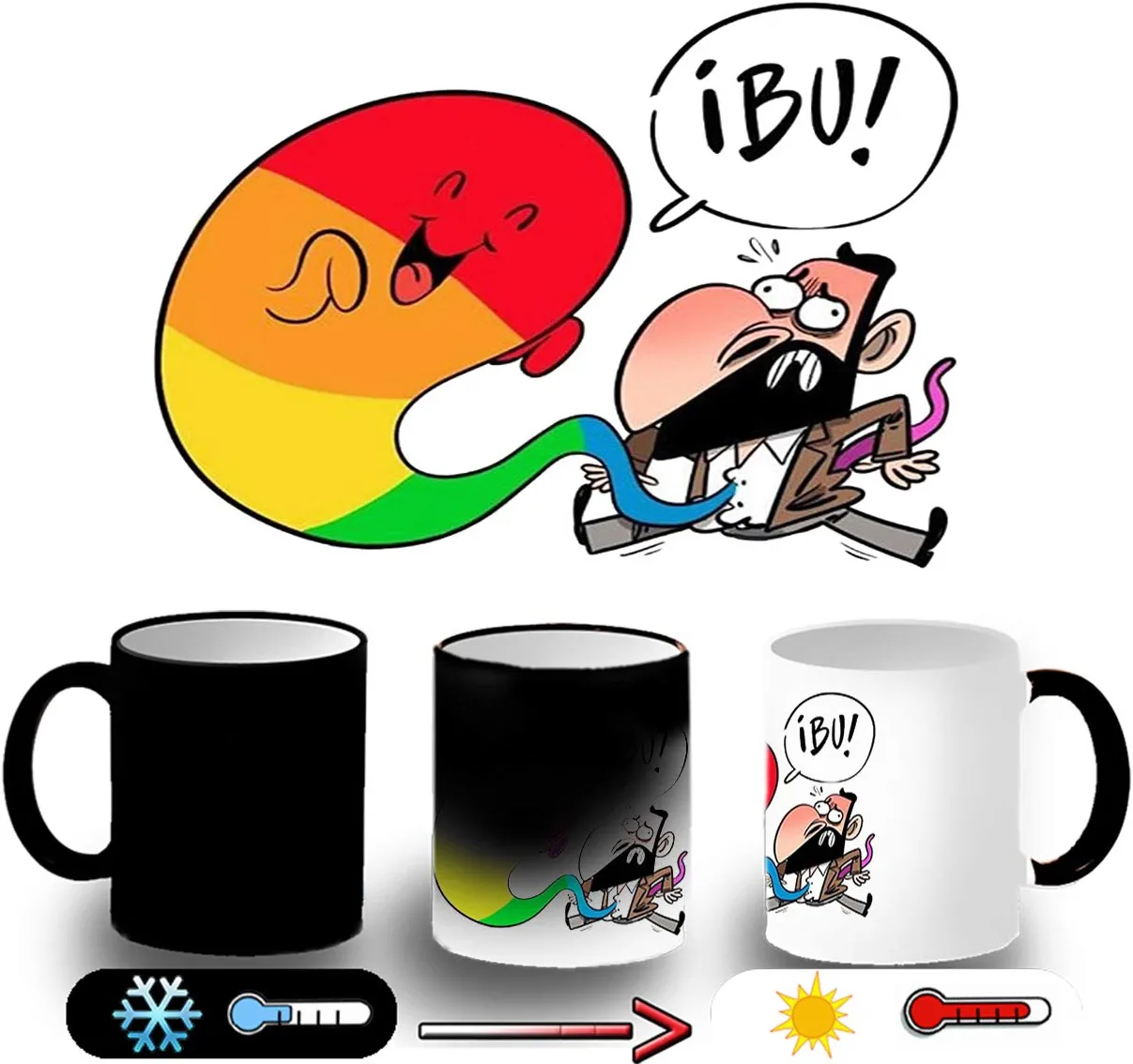 TAZA MÁGICA GAYSPER MEME SANTIAGO ABASCAL magic mug
