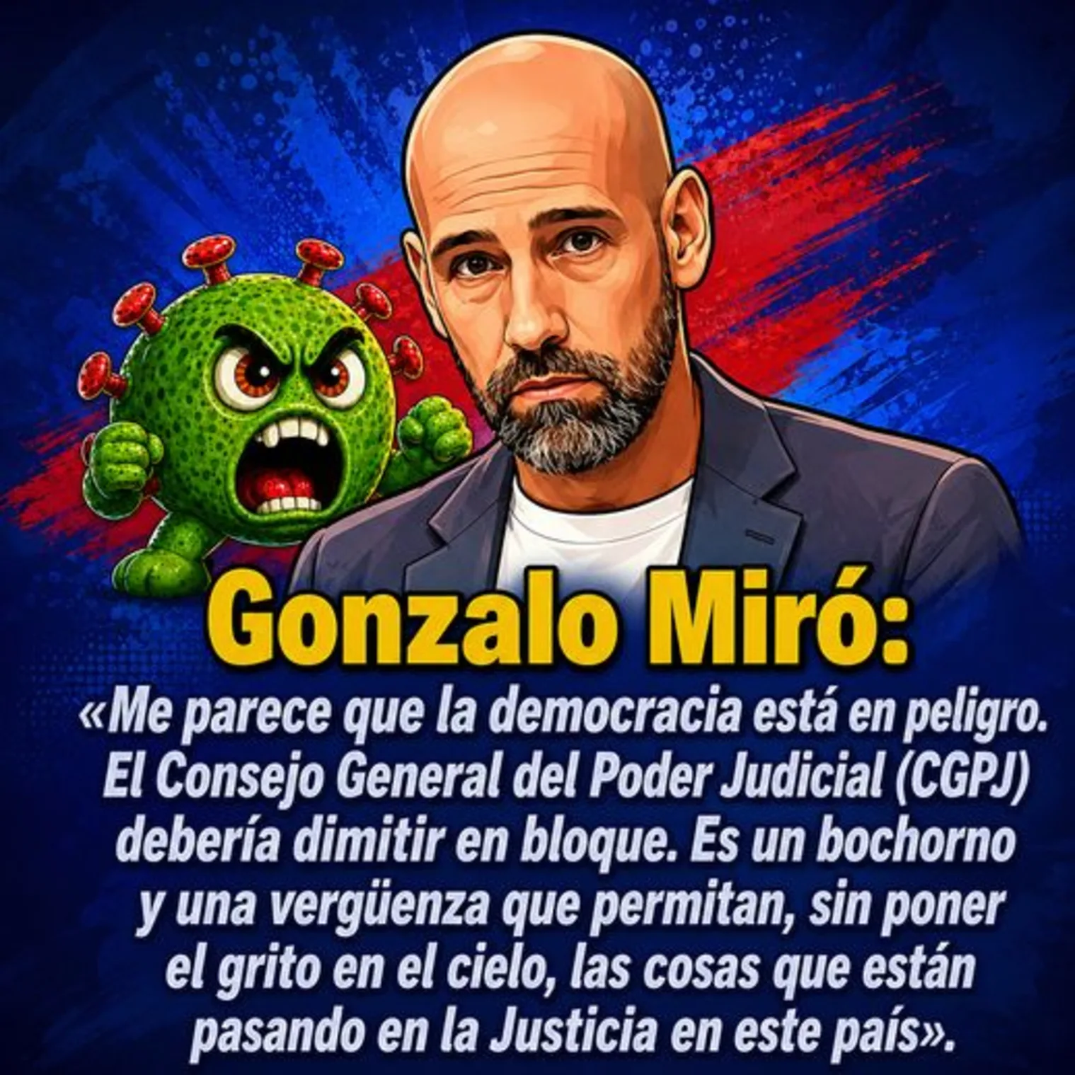 Gonzalo Miró se cansa de ser el único moderado con ojos en la cara: "El CGPJ debería dimitir en bloque por pura vergüenza" 📺💥