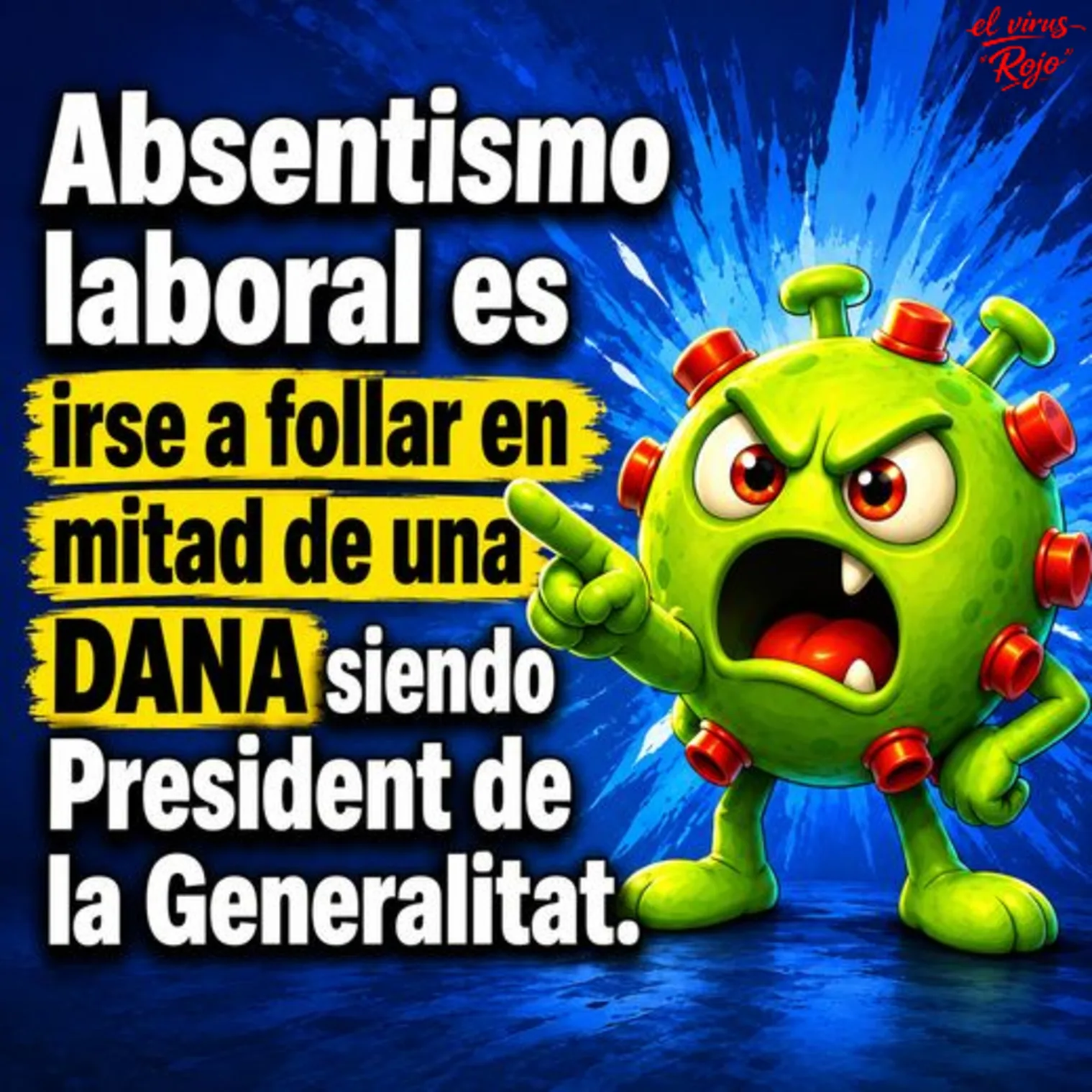 Feijóo, las bajas médicas y el verdadero absentismo: Irse a follar en mitad de una DANA siendo President 🩺🌪️
